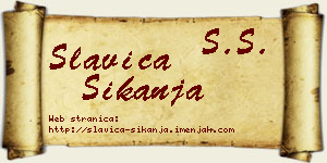 Slavica Šikanja vizit kartica